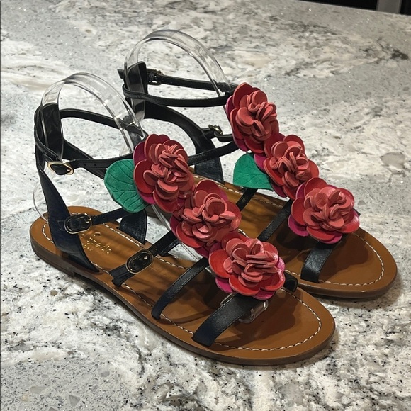 ♠️ NEW Kate Spade Columbia Rose Gladiator Sandals - Picture 1 of 5